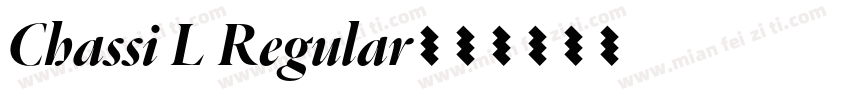 Chassi L Regular字体转换